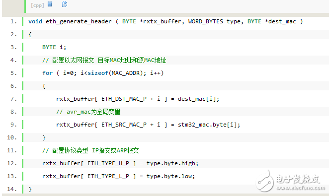 AVRNET源码并移植STM32 ARP和Ethernet的实现过程